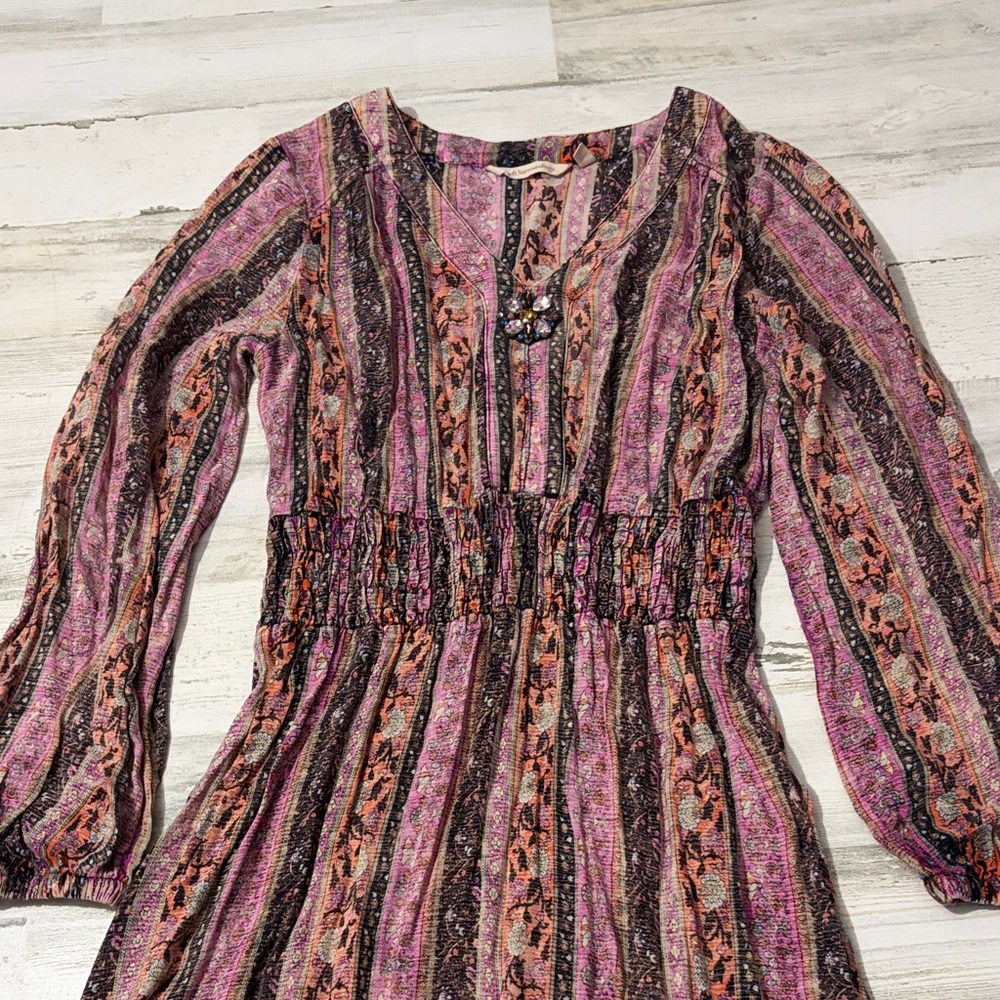 Soft Surroundings Esperanza Floral Print Maxi Dress Size Small - Picture 9 of 13